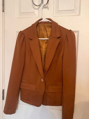 Women’s Tailored Rust Blazer Jacket